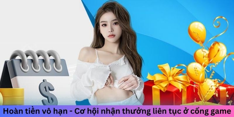 Hoàn tiền vô hạn - Cơ hội nhận thưởng liên tục ở cổng game